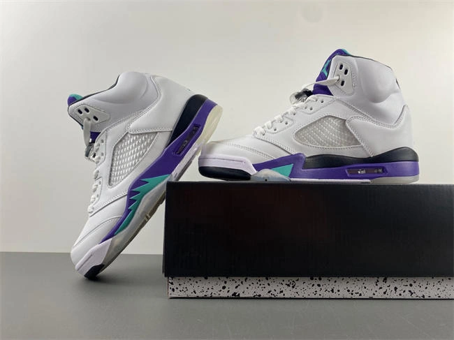 Sleek Air Jordan 5 Retro Grape 136027- 3989