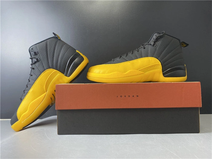 Tailored Jordan 12 Retro Black University Gold 130690- 4153
