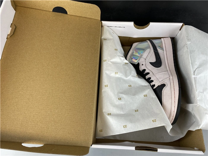 Jordan1 Mid Dirty Powder Iridescent BQ6472- ComfortFit 3746