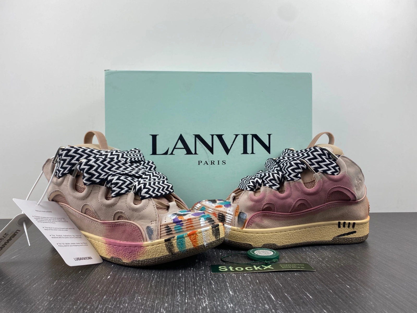 Lanvon Leather Curb Gallery Dept. Pale Pink Multi FW-SKDK02-DRGD-P22B5S MoistureWicking 853