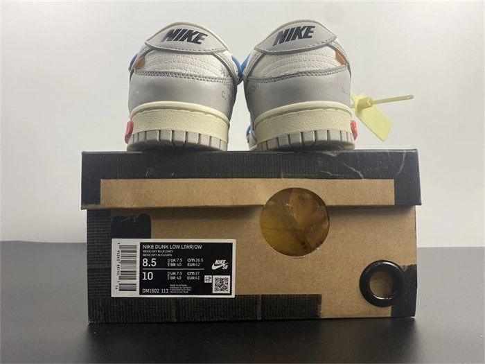 Comfortable Nike Dunk Low Off-White Lot 5 DM1602- 5075